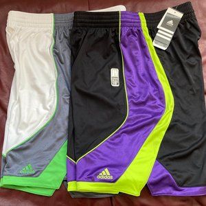 NWT Men Shorts Basketball Adidas Pro-Model L Black Purple Grey L Green White